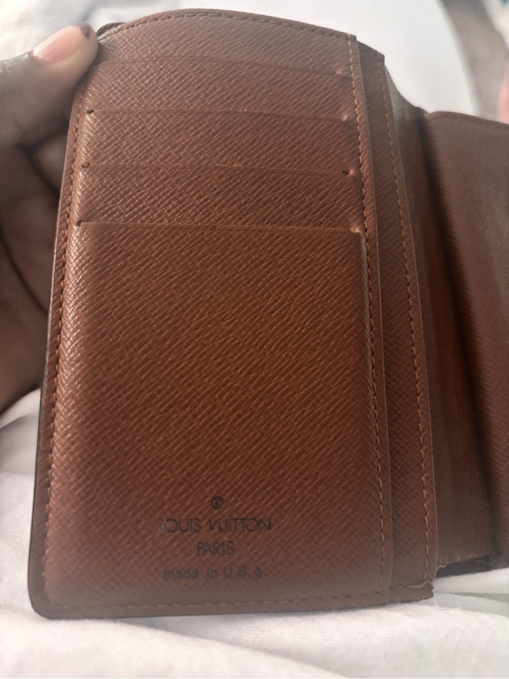 , Louis Vuitton Monogram Canvas Card Holder Wallet in Brown/Gold - Picture 7 of 10